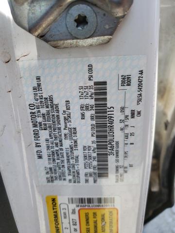 3FA6P0LU3HR409115 Ford Fusion Se Hybrid