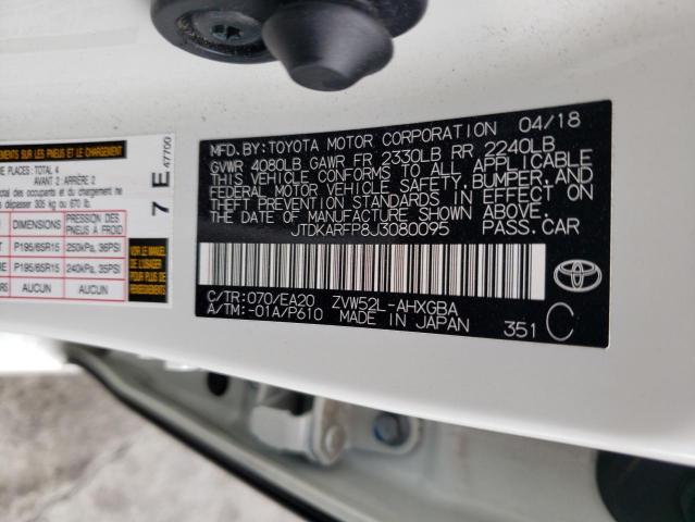 JTDKARFP8J3080095 Toyota PRIUS PRIME