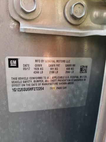 2017 CHEVROLET MALIBU HYB - 1G1ZJ5SU6HF272264