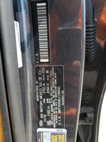 3KPF24AD8LE198450 KIA FORTE FE