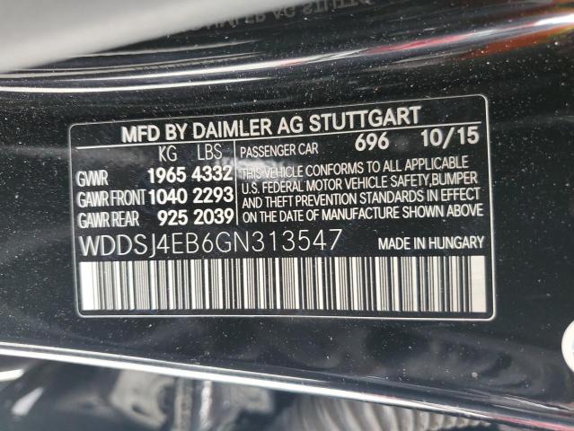 WDDSJ4EB6GN313547 Mercedes-Benz CLA 250