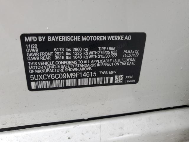 5UXCY6C09M9F14615 2021 BMW X6, photo no. 13