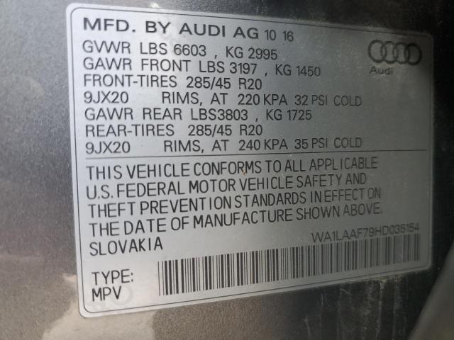 WA1LAAF79HD035154 2017 AUDI Q7, photo no. 13