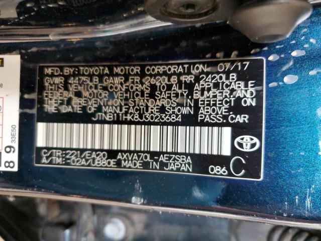 2018 TOYOTA CAMRY LE/S - JTNB11HK8J3023684