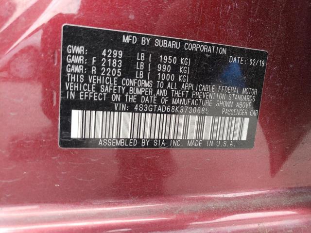 4S3GTAD68K3730685 Subaru Impreza Premium