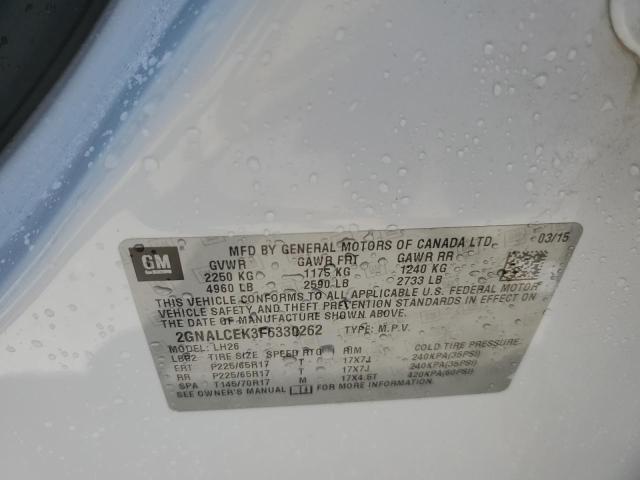 2GNALCEK3F6330262 Chevrolet EQUINOX LT