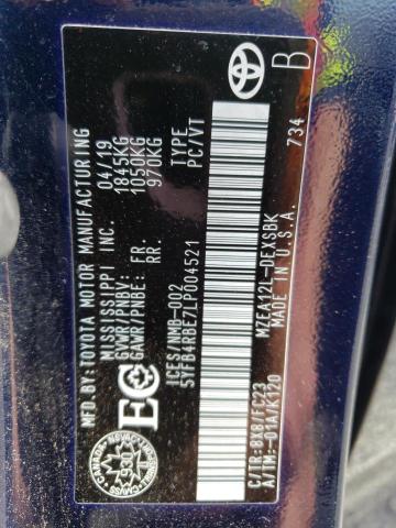 2020 TOYOTA COROLLA SE - 5YFB4RBE7LP004521
