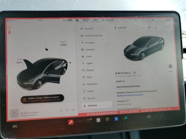 5YJ3E1EAXMF018082 Tesla MODEL 3
