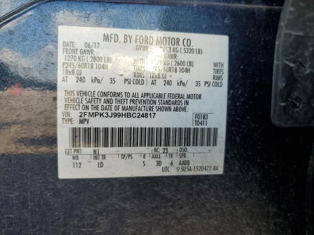 2FMPK3J99HBC24817 Ford EDGE SEL