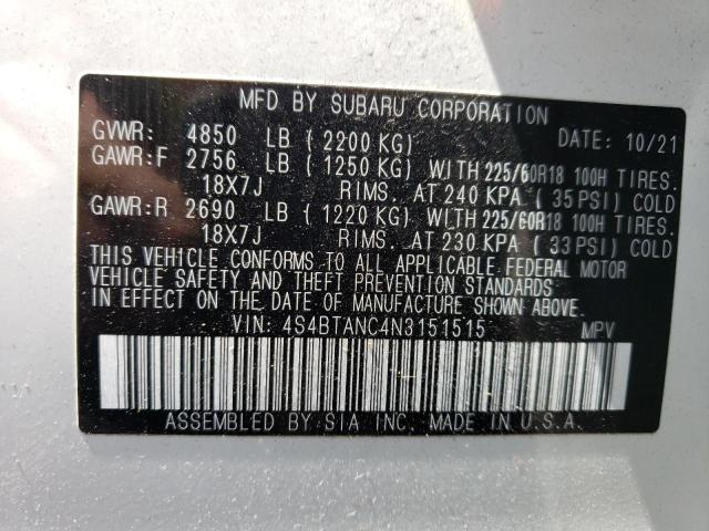 4S4BTANC4N3151515 Subaru Outback Limited