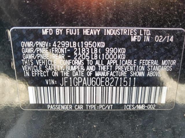 JF1GPAU60E8271511 Subaru Impreza Sport Limited