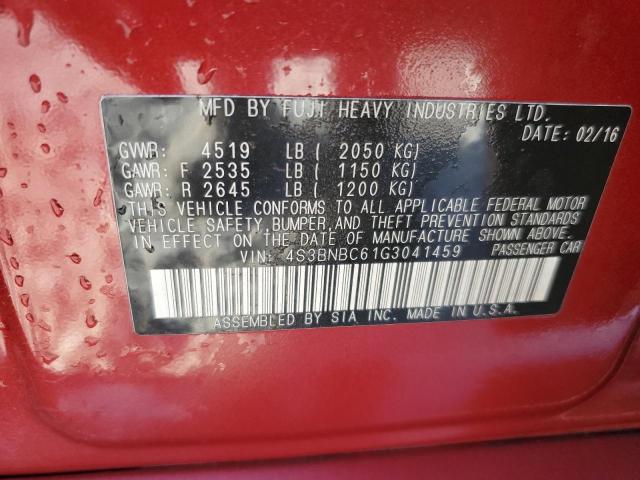 4S3BNBC61G3041459 Subaru Legacy 2.5i Premium