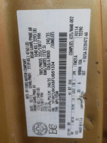 1FMCU9GX6FUB51334 Ford ESCAPE SE