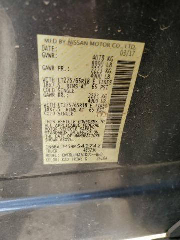 1N6BA1F45HN541742 Nissan Titan Xd Sl