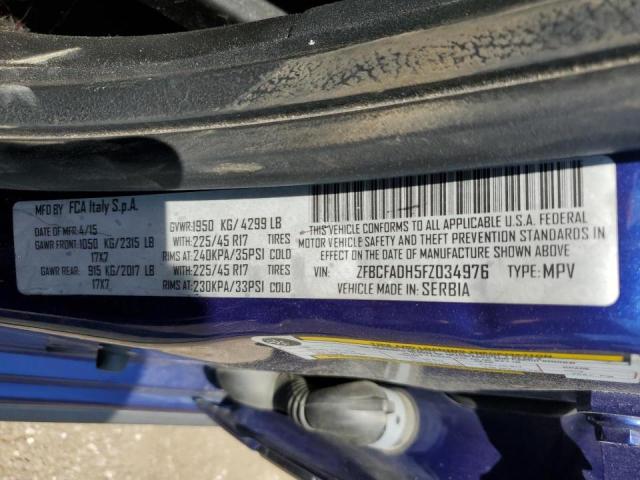 2015 FIAT 500L TREKK - ZFBCFADH5FZ034976