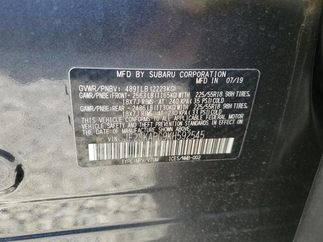 JF2SKAPC9KH592545 Subaru Forester Sport