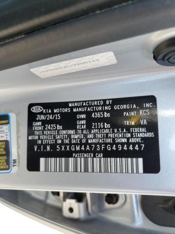 5XXGM4A73FG494447 KIA Optima Lx
