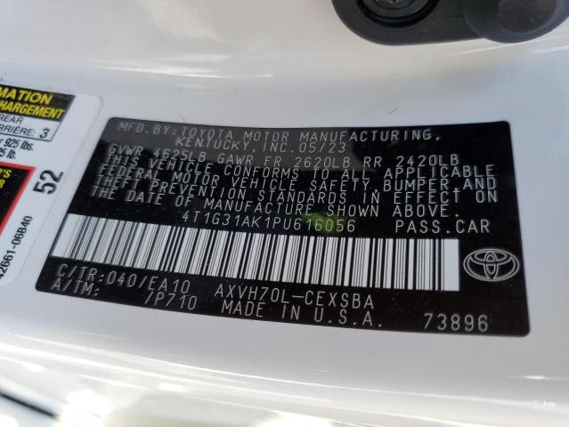 4T1G31AK1PU616056 Toyota Camry Se Night Shade
