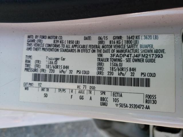 3FADP4TJ4FM217393 Ford FIESTA S