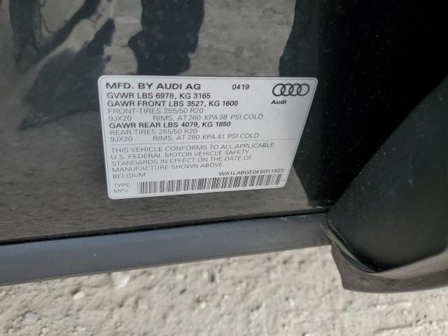 2019 AUDI E-TRON PRE - WA1LABGE0KB011833