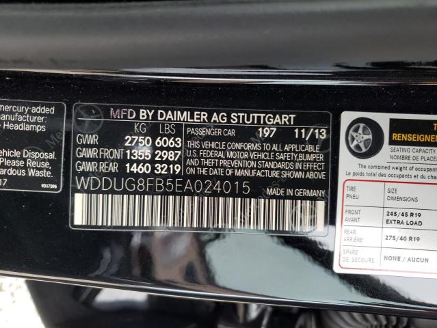 VIN WDDUG8FB5EA024015 2014 Mercedes-Benz S-Class, 5... no.12