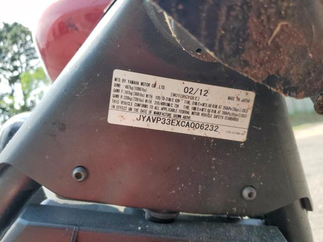 2012 YAMAHA XVS1300 CU JYAVP33EXCA006232