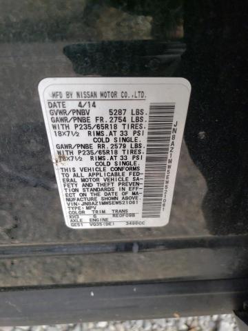 JN8AZ1MW5EW521061 Nissan MURANO S