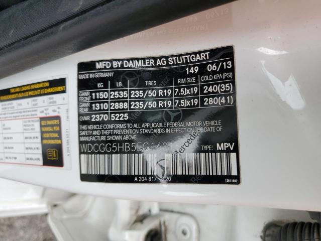 WDCGG5HB5EG160168 Mercedes-Benz GLK 350