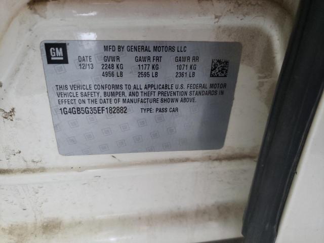1G4GB5G35EF182882 Buick Lacrosse