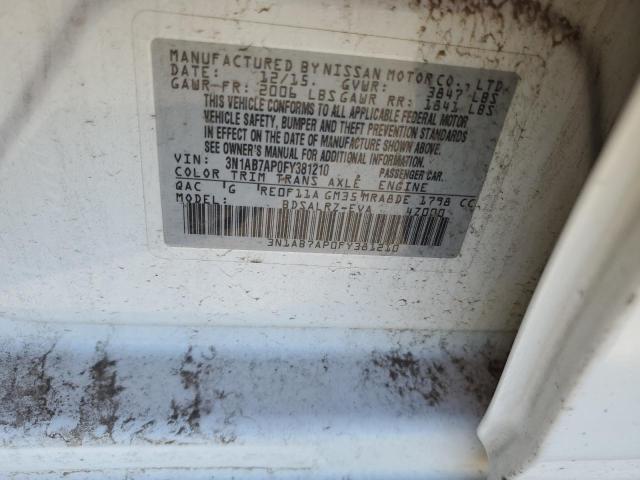 3N1AB7AP0FY381210 Nissan SENTRA S