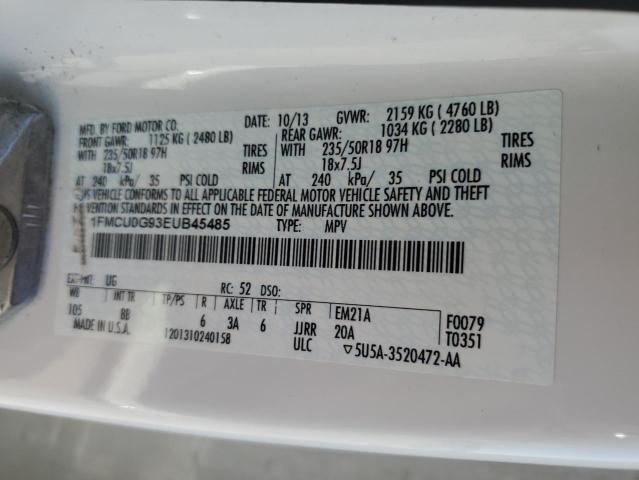 1FMCU0G93EUB45485 Ford ESCAPE SE