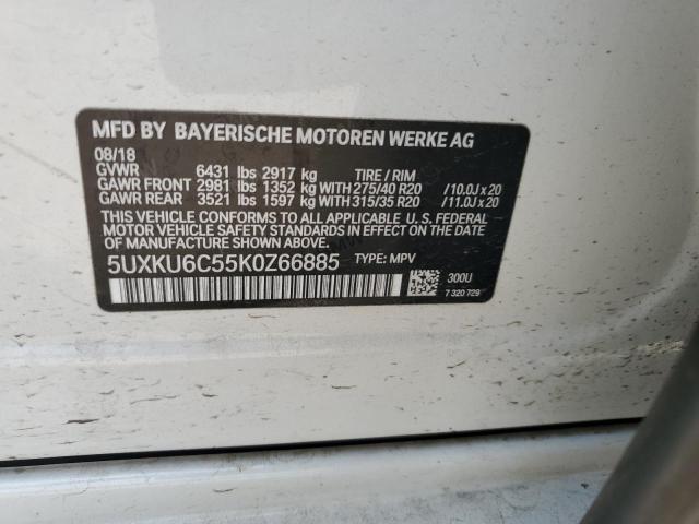 VIN 5UXKU6C55K0Z66885 2019 BMW X6, Xdrive50I no.12