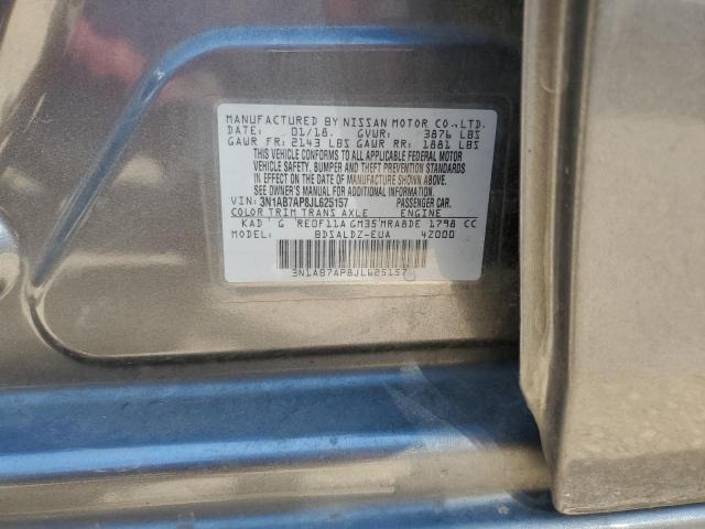 3N1AB7AP8JL625157 Nissan SENTRA S