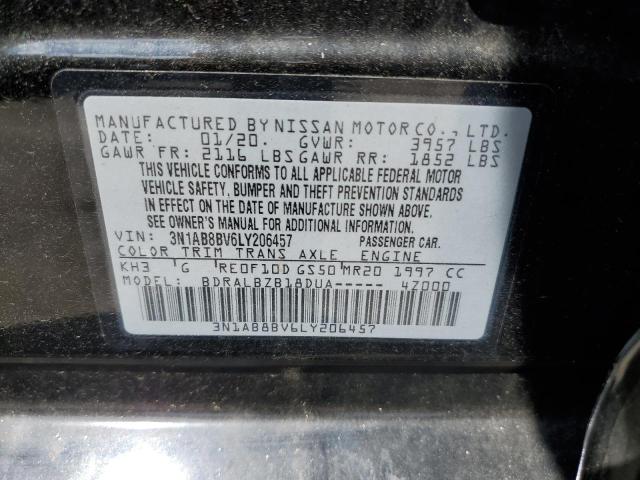 3N1AB8BV6LY206457 Nissan SENTRA S