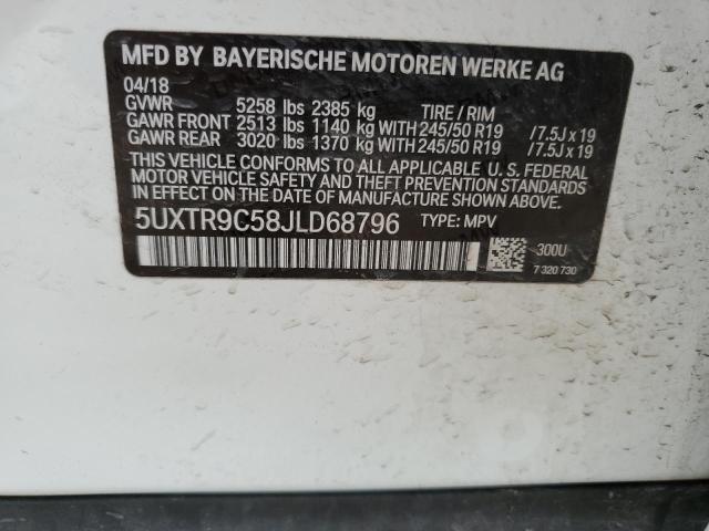 5UXTR9C58JLD68796 2018 BMW X3, photo no. 13