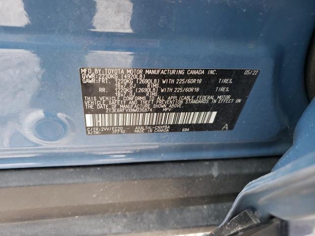 2T3E6RFVXNW036874 Toyota RAV4 XSE