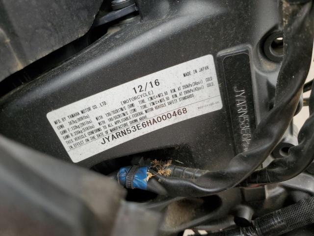 2017 YAMAHA FZ09 JYARN53E6HA000468