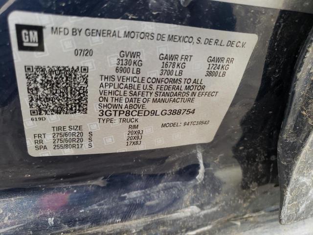 3GTP8CED9LG388754 GMC Sierra C1500 Elevation
