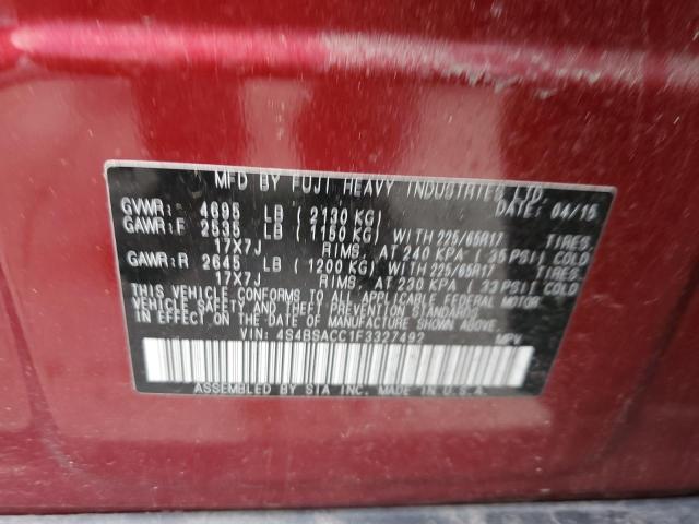 4S4BSACC1F3327492 Subaru Outback 2.5i Premium