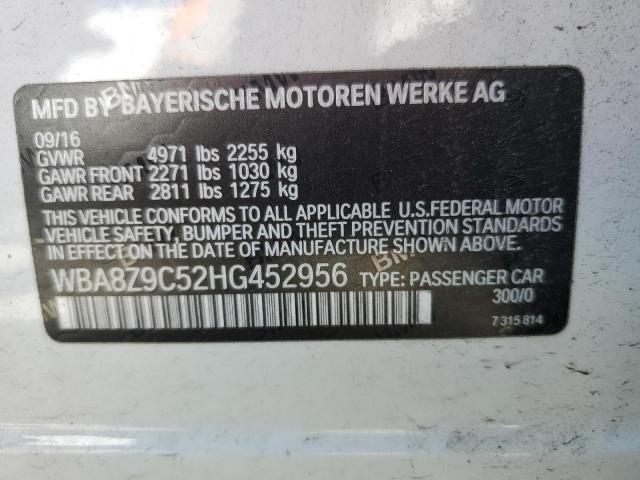 2017 BMW 330 XIGT - WBA8Z9C52HG452956