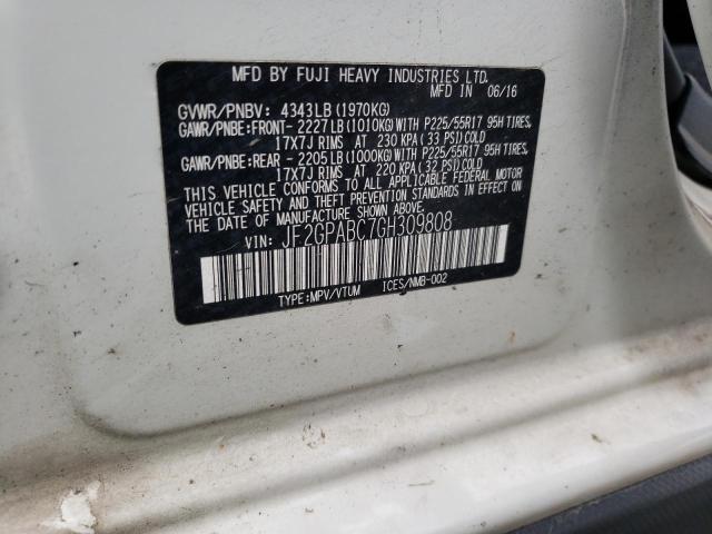 JF2GPABC7GH309808 Subaru Crosstrek Premium