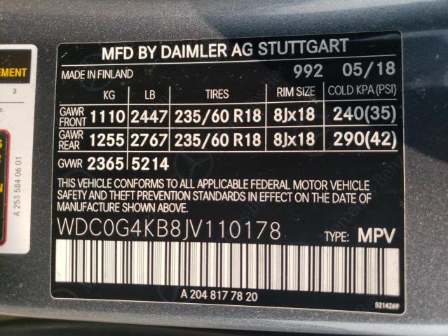 WDC0G4KB8JV110178 Mercedes-Benz Glc 300 4matic