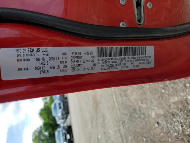 3C4NJDDBXJT451771 Jeep Compass Trailhawk