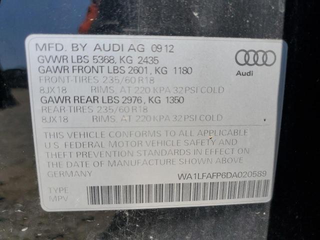 WA1LFAFP6DA020589 2013 AUDI Q5, photo no. 13