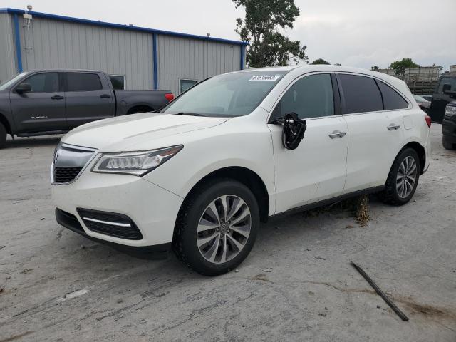 Lot #2457429217 2014 ACURA MDX TECHNO salvage car