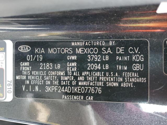 3KPF24AD1KE077676 KIA FORTE FE