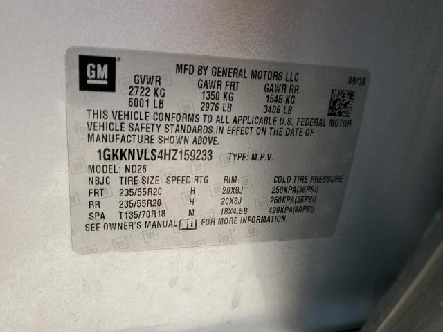 1GKKNVLS4HZ159233 GMC Acadia All Terrain