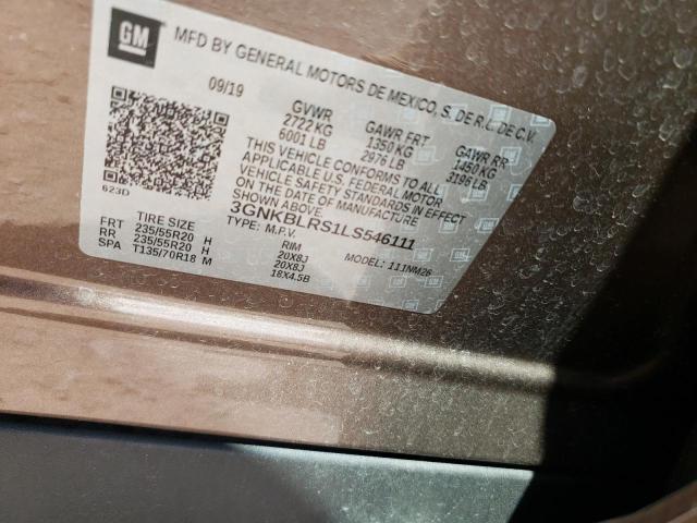 2020 CHEVROLET BLAZER PRE - 3GNKBLRS1LS546111