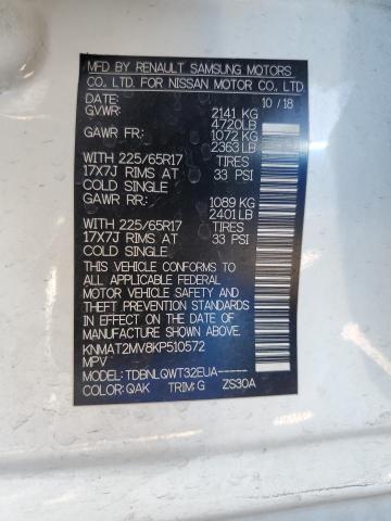 KNMAT2MV8KP510572 Nissan ROGUE S