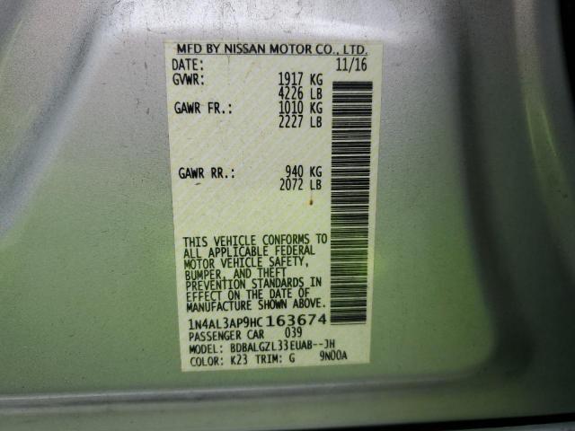 1N4AL3AP9HC163674 Nissan ALTIMA 2.5